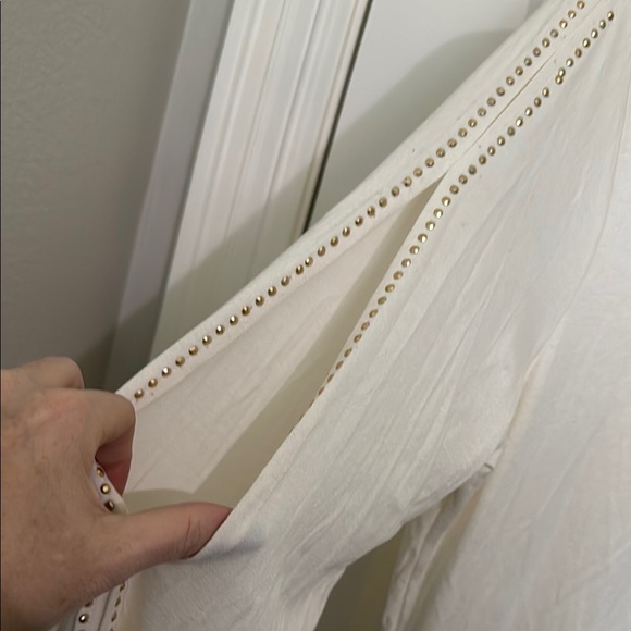 Daytrip Cream Embellished Cut Out Blouse - Picture 3 of 10